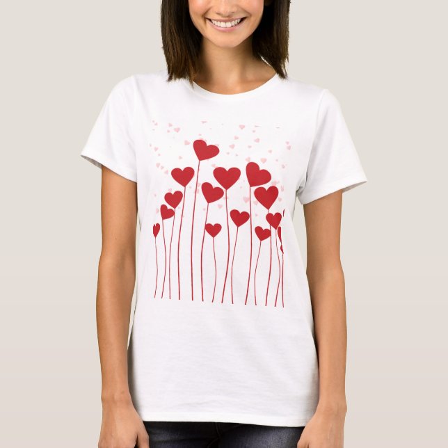 Camiseta Corazones. Colección Con Mucho Amor ❤️  (Anverso)