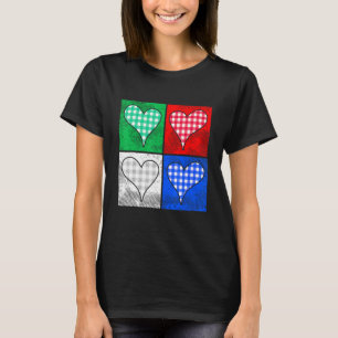 Camiseta Corazones comprobados con amor por parejas San Val
