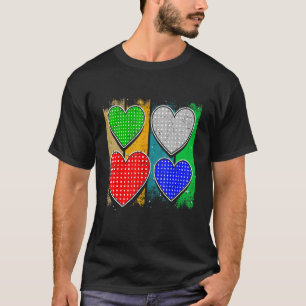 Camiseta Corazones comprobados con amor por parejas San Val