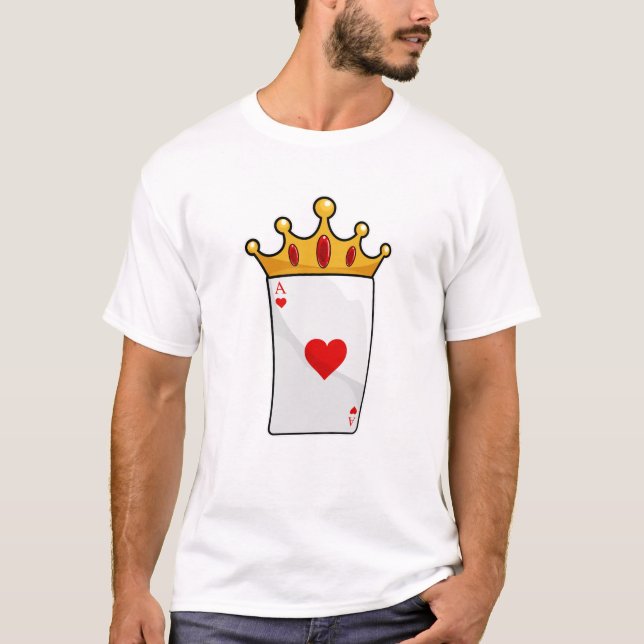 Camiseta Corazones con reina corona (Anverso)