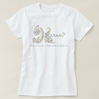 Camiseta Corazones conocidos del monograma de los chicas K