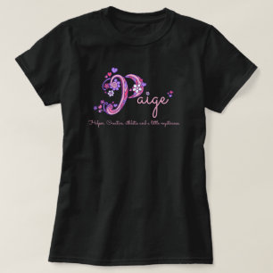 Camiseta Corazones conocidos del monograma de los chicas P
