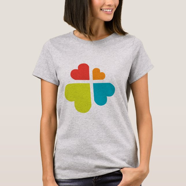 Camiseta Corazones Cruz (Anverso)