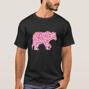 Camiseta Corazones Cutes Oso Polar Animales divertidos Love