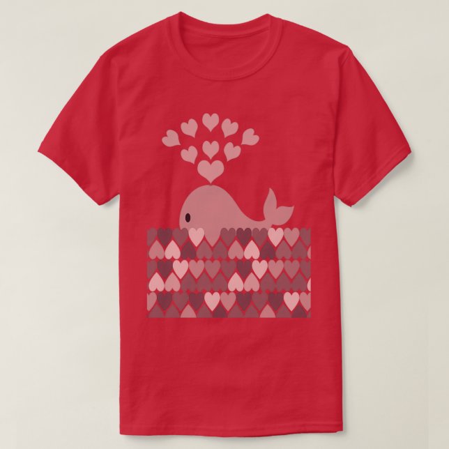 Camiseta Corazones de agujero de ballena (Diseño del anverso)