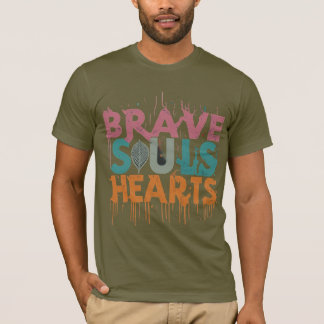 Camiseta Corazones de almas valientes