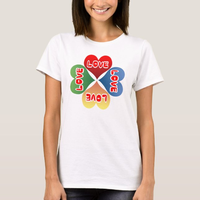 Camiseta Corazones de amor (Anverso)
