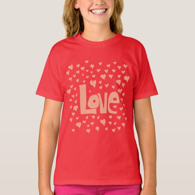 Camiseta Corazones de amor (Anverso)