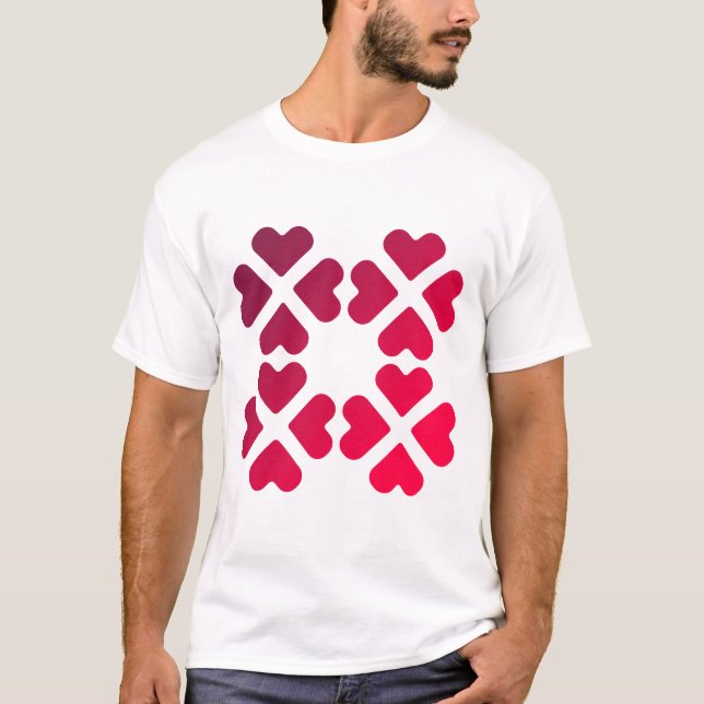 Camiseta corazones de amor (Anverso)