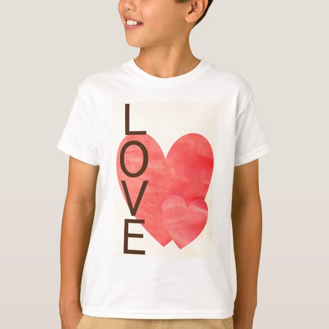 Camiseta Corazones de amor (Anverso)
