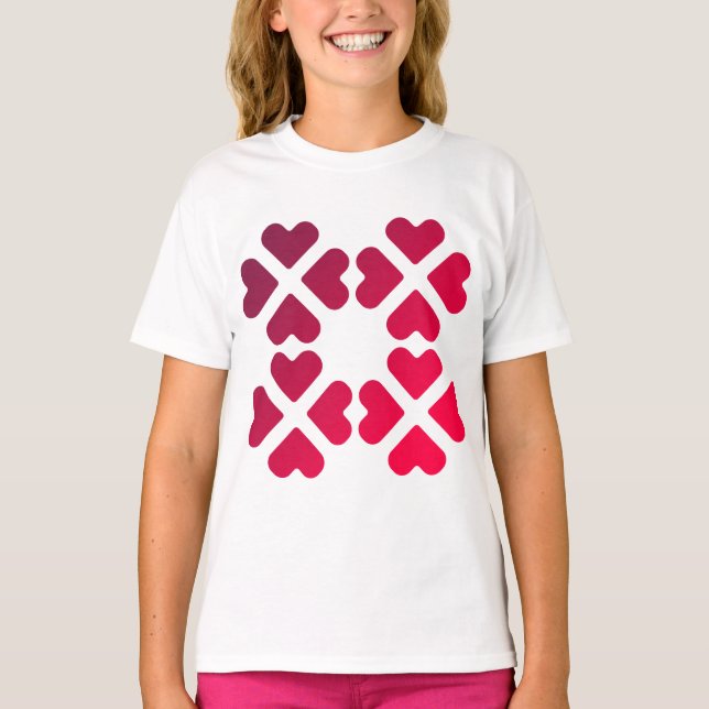 Camiseta corazones de amor (Anverso)
