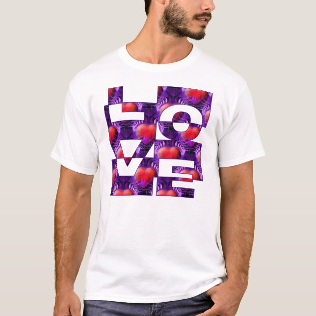 Camiseta corazones de amor (Anverso)