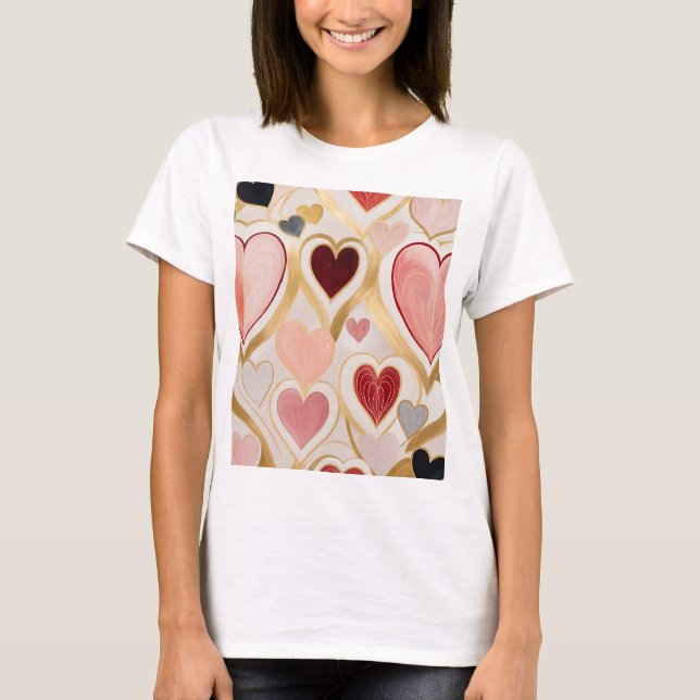Camiseta Corazones de amor (Anverso)