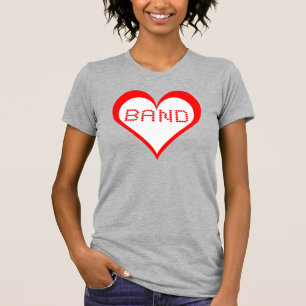 Camiseta Corazones de banda