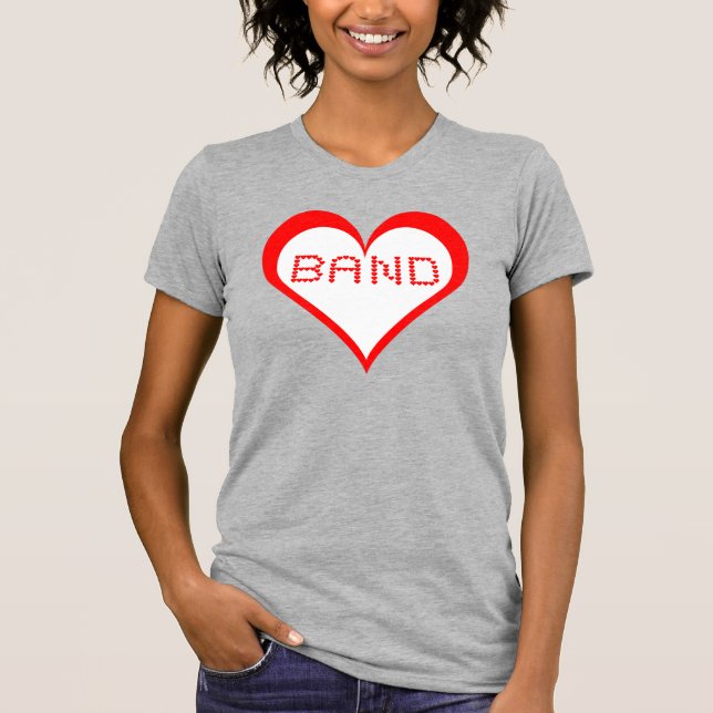 Camiseta Corazones de banda (Anverso)