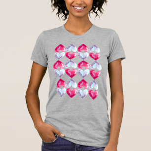 Camiseta Corazones de Bonitos del patrón Gemstone