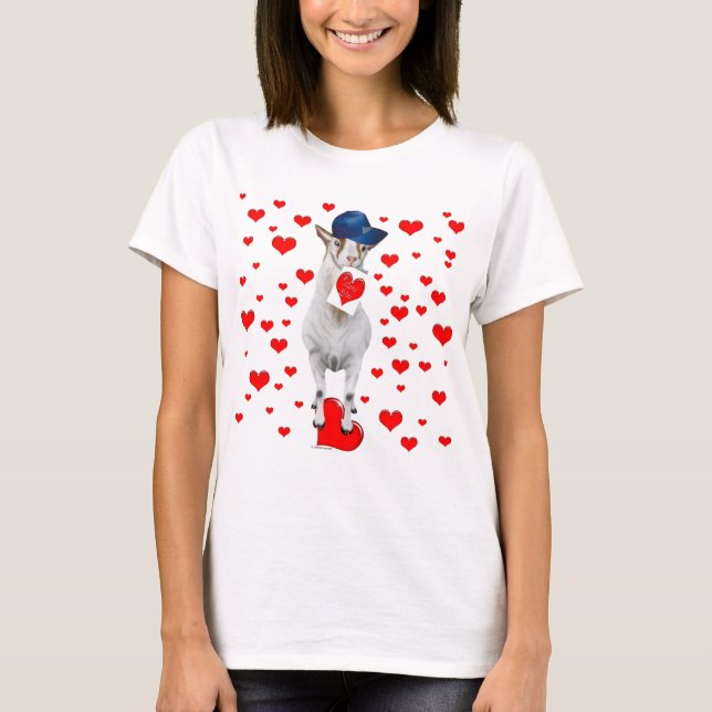 Camiseta Corazones de cabra de San Valentín (Anverso)