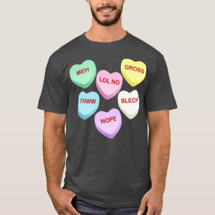 Camiseta Corazones de caramelo descortés