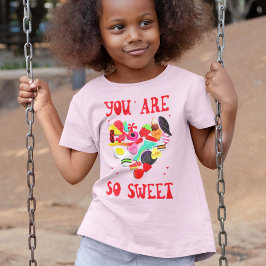 Camiseta Corazones de caramelo para San Valentín 'Eres tan
