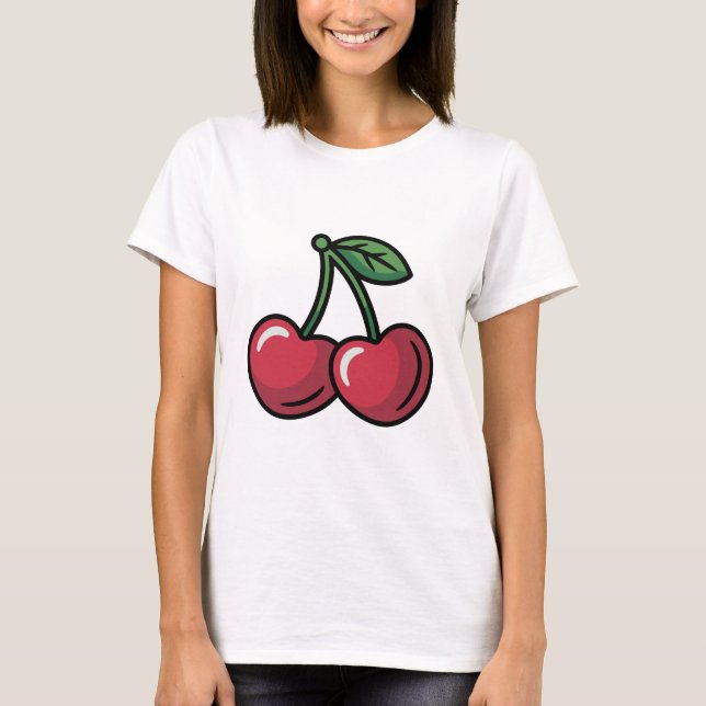 Camiseta Corazones de Cereza (Anverso)