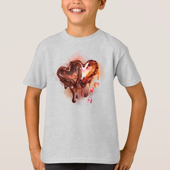 Camiseta Corazones de chocolate (Anverso)