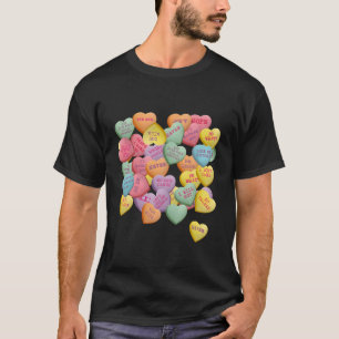 Camiseta Corazones De Conversación De Vintage Candy Para An