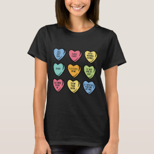 Camiseta Corazones de Conversación para Maestros Divertidos