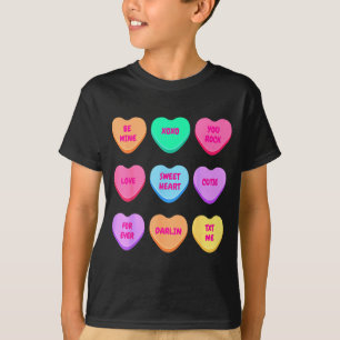 Camiseta corazones de día de San Valentín dulces sean mujer