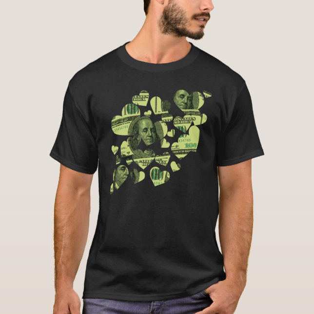 Camiseta Corazones de dinero (Anverso)