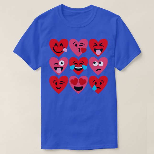Camiseta Corazones de emoji (Diseño del anverso)