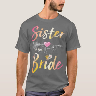 Camiseta Corazones de flecha Feliz día de la boda a mí, tú 
