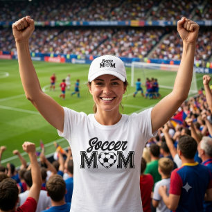 Camiseta Corazones de fútbol personalizados para mamás de f