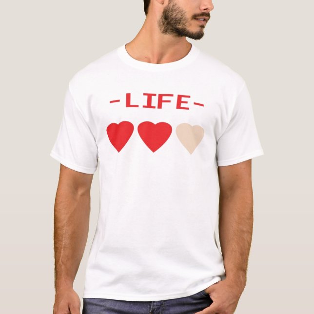 Camiseta Corazones de la vida de Zelda (Anverso)