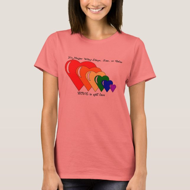 CAMISETA CORAZONES DE LLUVIA (Anverso)
