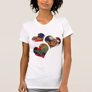Camiseta Corazones de los hombres de Gingergread