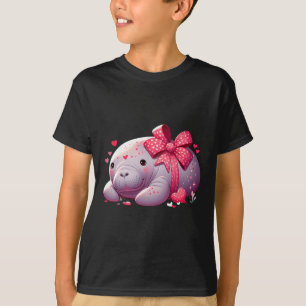 Camiseta Corazones de manatí San Valentín Animal Mar Océano