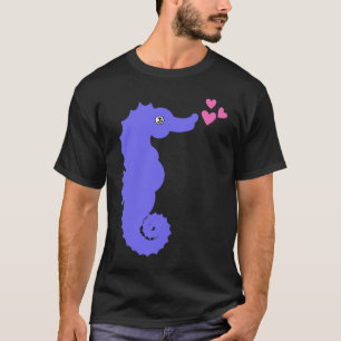 Camiseta Corazones de mar Pescado animal acuático Hippocamp