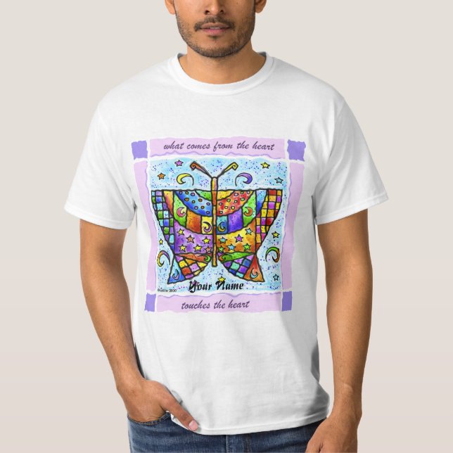 Camiseta Corazones de mariposa (Anverso)