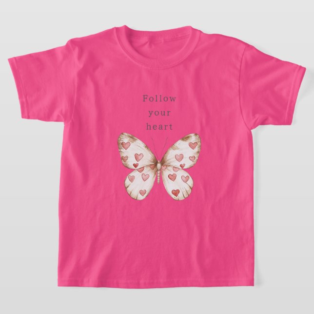 Camiseta Corazones de mariposa (Distribución)