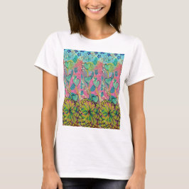 Camiseta Corazones de medios mixtos