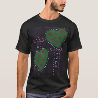 Camiseta corazones de navidad