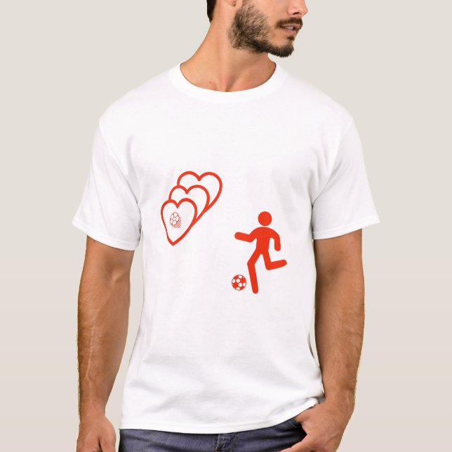Camiseta Corazones de objetivos de truco de gorra (Anverso)