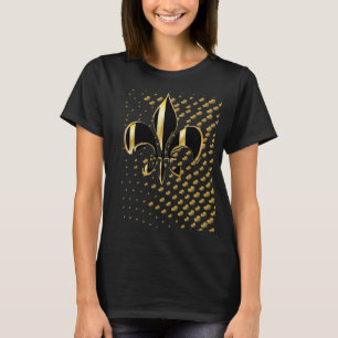 Camiseta Corazones de oro negroFleur de Lis