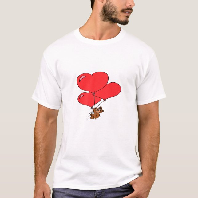 Camiseta Corazones de oso de peluche (Anverso)