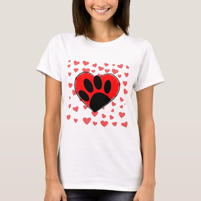 Camiseta Corazones de Perro por todas partes (Anverso)