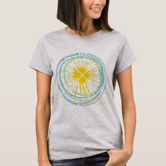 Camiseta Corazones de pizarra solar y flechas cruzadas