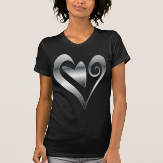 Camiseta Corazones de plata