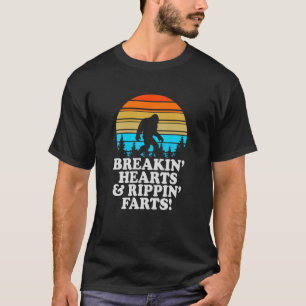 Camiseta Corazones de ruptura Rippin Farts Bigfoot Squatchy
