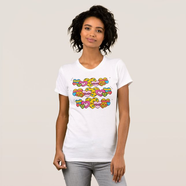 Camiseta Corazones de San Valentín (Anverso completo)