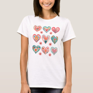 Camiseta Corazones de San Valentín
